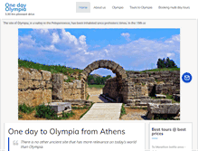 Tablet Screenshot of onedaytourolympia.info